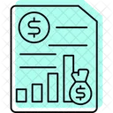 Budgeting Color Shadow Thinline Icon Icon