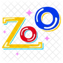 Palabra Zoo Zoo Letras Icono