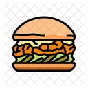 Buffalo Chicken Burger Icon