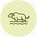 Buffalo In Water Buffalo Water Icon