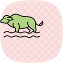 Buffalo in water  Icon