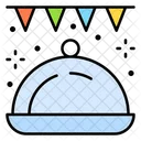 Buffet Food Tray Catering Icon