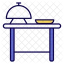 Buffet Table Nightstand Cabinets Icon