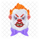 Vector De Cara Aterradora Cara De Payaso Personajes Malvados Icono