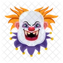 Vector De Cara Aterradora Cara De Payaso Personajes Malvados Icono