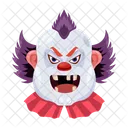 Vector De Cara Aterradora Cara De Payaso Personajes Malvados Icono