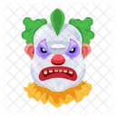 Vector De Cara Aterradora Cara De Payaso Personajes Malvados Icono