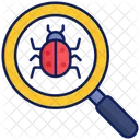 Bug Malware Loupe Icon