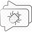 Bug Chatting Malware Chat Malware Messages Icon