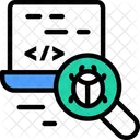 Static Code Analysisv Bug Finding Code Icon