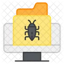 Bug Folder Infected Folder Infected File Icône