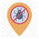 Bug Location Bug Spot Pest Area Icon