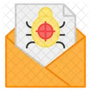 Bug Mail Infected Mail Virus Mail Icon