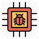 Bug Computer Chip Malware Icon