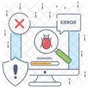 Bug Search Bug Analysis Bug Monitoring Icon