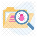 Bug Searching Scanning Icon