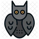 Owl Noche Horror Icono