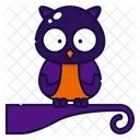 Buho Pajaro Halloween Icono