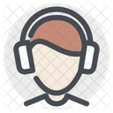 Builder Construction Earbuds Icon