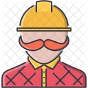 Builder Human Mustache Icon