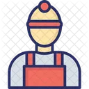 Builder Man Worker Icon