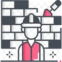 Builder Construction Bricks Icon