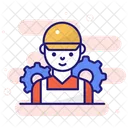 Builder Worker Man Icon