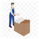 Wall Bricks Constructor Icon