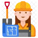 Builder Female Female Builder Icon