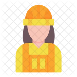 Builder Female  Icon