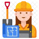 Builder Female Female Builder Icon