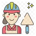 Builder Female  Icon