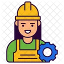 Builder Female  Icon