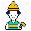 Builder Construction Worker Icon