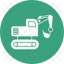 Builder Machine Construction Crane Heavy Machinery Icon