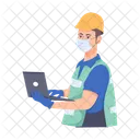 Builder Working  Icon