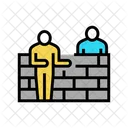 Builders Building Wall Icon