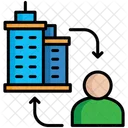 Building People Arrow Icon