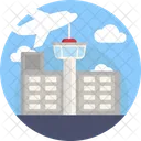 Airport City Airplane Icon
