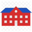 Education Flat Building Icon