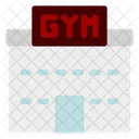 Flat Sport Gym Icon