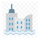 Building City Flood Icône