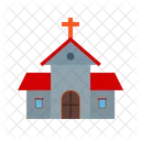 Building Church Cross Icon