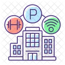 Home Building Amenities Icon