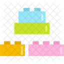 빌딩 블록 장난감 일러스트 아이콘