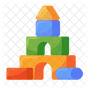 Building Blocks Kids Playful Icon