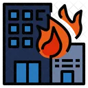 Building Burning Emergency Icon
