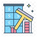Building Cleaning Window Building Service Icon
