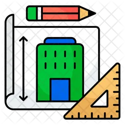 건물 디자인  아이콘