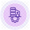 Building Development Line Icon Icon